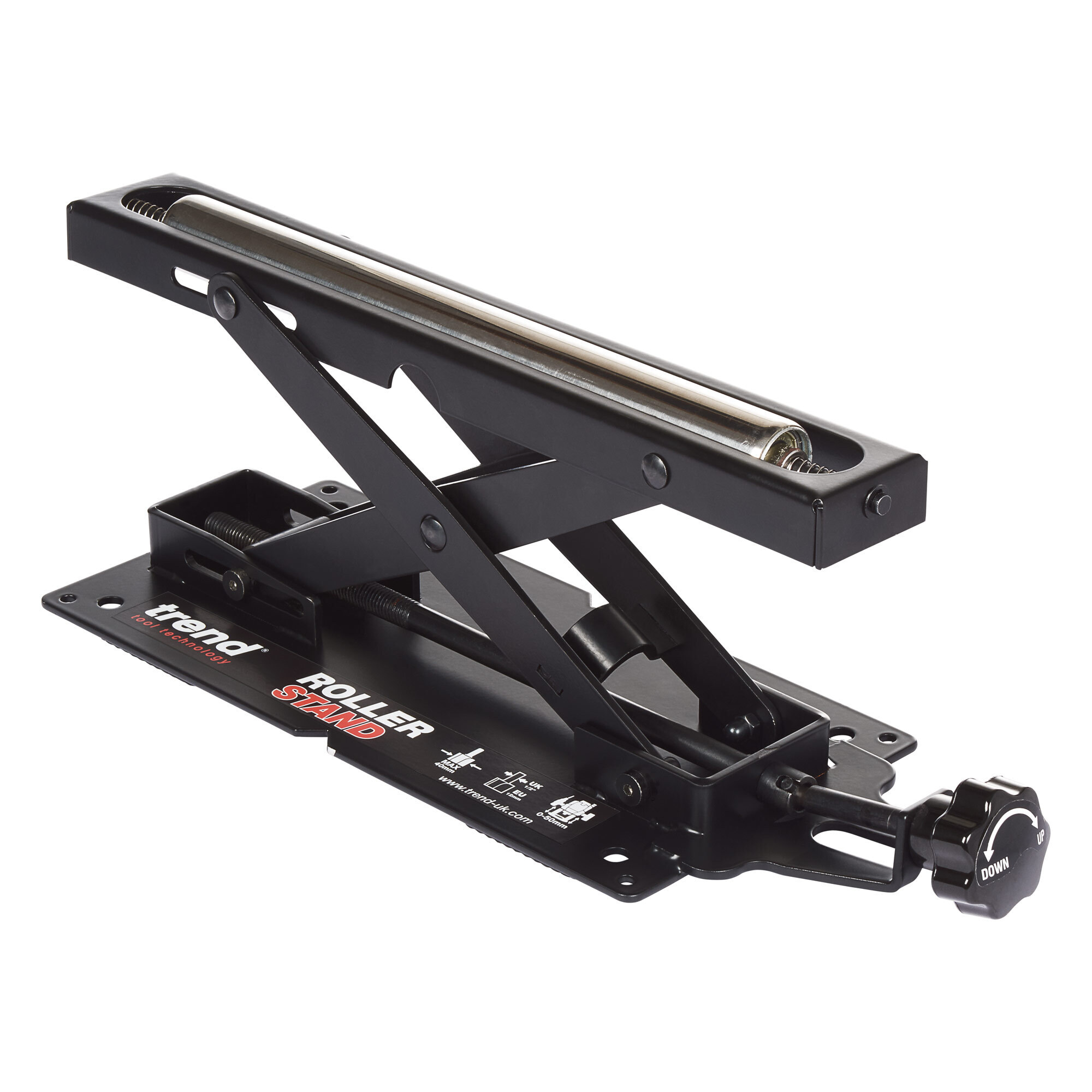 Trend Adjustable Miter Saw Roller Stand, 140 lbs Capacity, Height Adjustable 2-6.3 inches, R/STAND/A